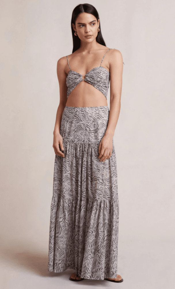 Bec & Bridge Sahara Crop Top and Maxi Skirt Print Size 8 for rent on The Volte - main image