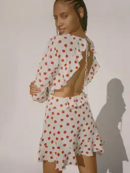 Realisation Par Open Back Dress Print Size 8