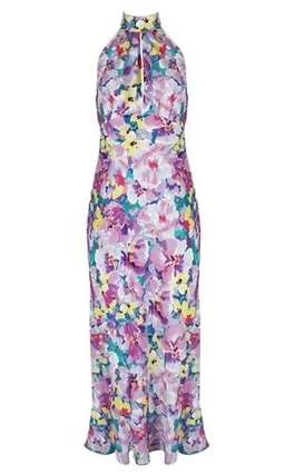 RUBY GIGI SILK HALTER DRESS SIZE 8 for rent on The Volte - image 2