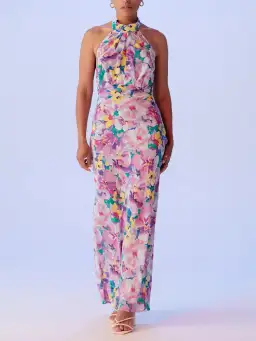 RUBY GIGI SILK HALTER DRESS SIZE 8 for rent on The Volte - image 7