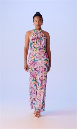 RUBY GIGI SILK HALTER DRESS SIZE 8 for rent on The Volte - main image