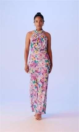 RUBY GIGI SILK HALTER DRESS SIZE 8 for rent on The Volte - image 3