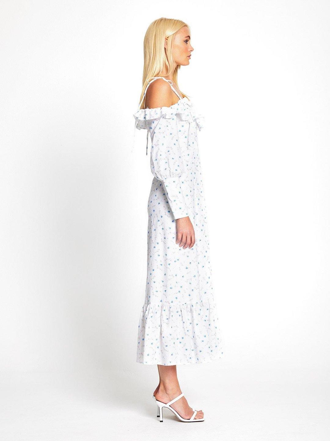 ALICE MCCALL PORCELAIN LIMONATA MIDI DRESS - SIZE 10 AU/6 US (RRP $395) for rent on The Volte - main image