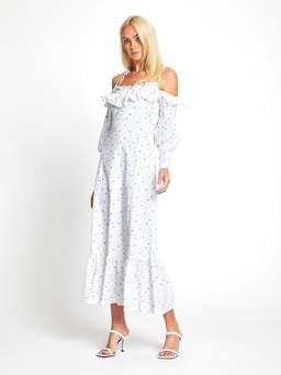 ALICE MCCALL PORCELAIN LIMONATA MIDI DRESS - SIZE 10 AU/6 US (RRP $395) for rent on The Volte - image 1