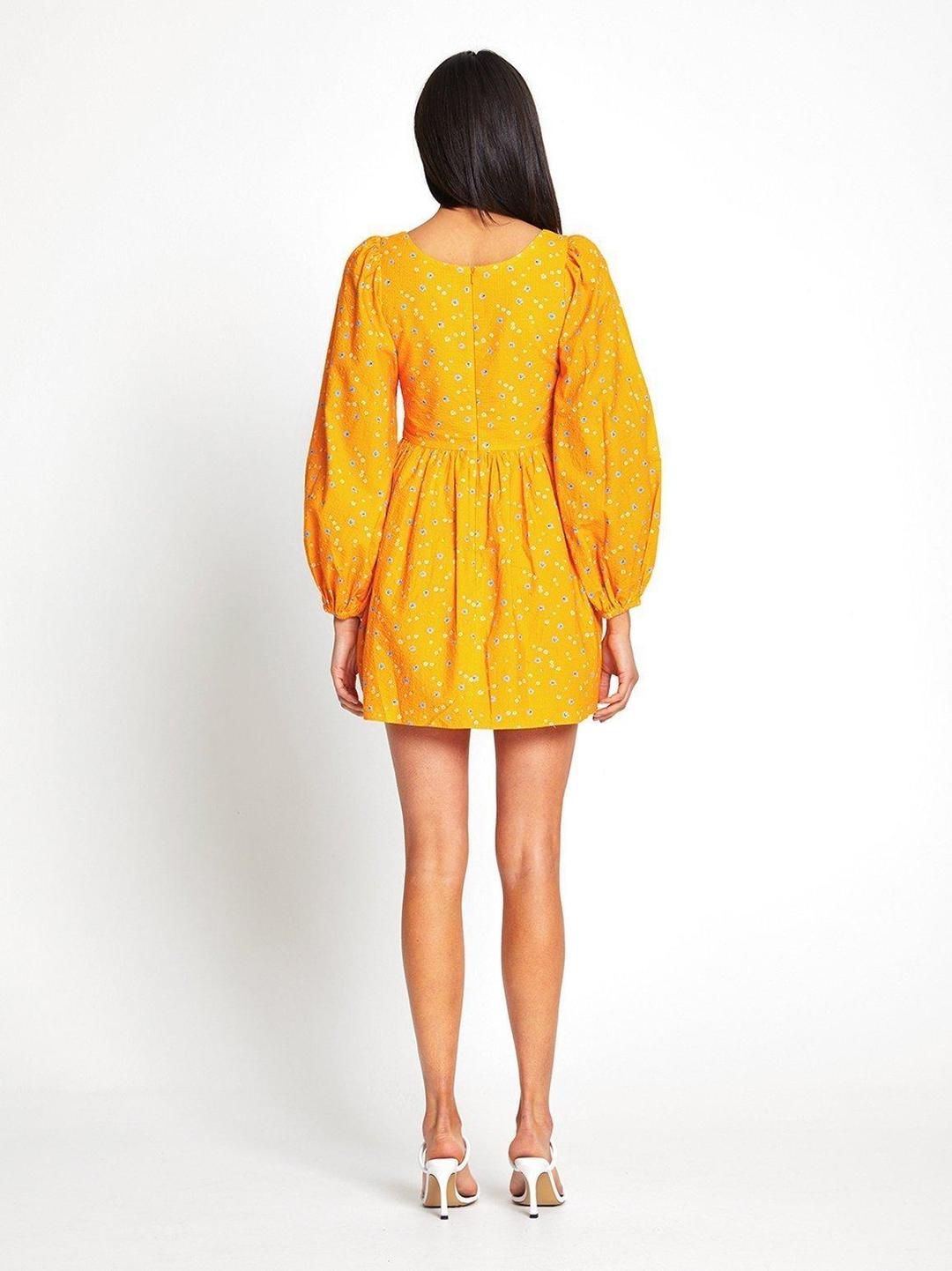 Alice McCall Limonata Mini Dress Apricot Size 6 for rent on The Volte - main image