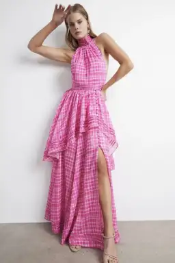 Aje Bungalow Sienna Dress Pink Size 6
