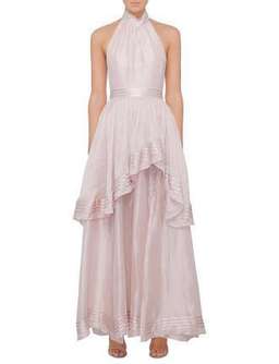 AJE Sienna Dress - Size 6 (Blush)