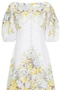 Zimmermann Brightside Mini Dress in Blue Daphne Floral Size 1/ AU 10 for rent on The Volte - image 3