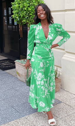 Sheike Elsie Maxi Dress Green Size 6 for rent on The Volte - image 1