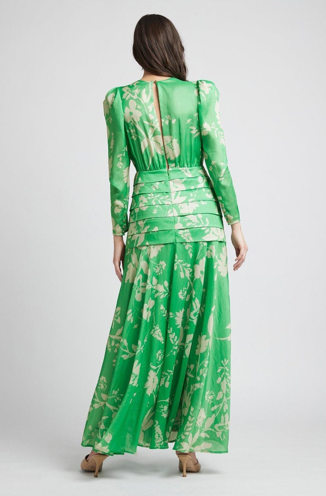 Sheike Elsie Maxi Dress Green Size 6 for rent on The Volte - main image