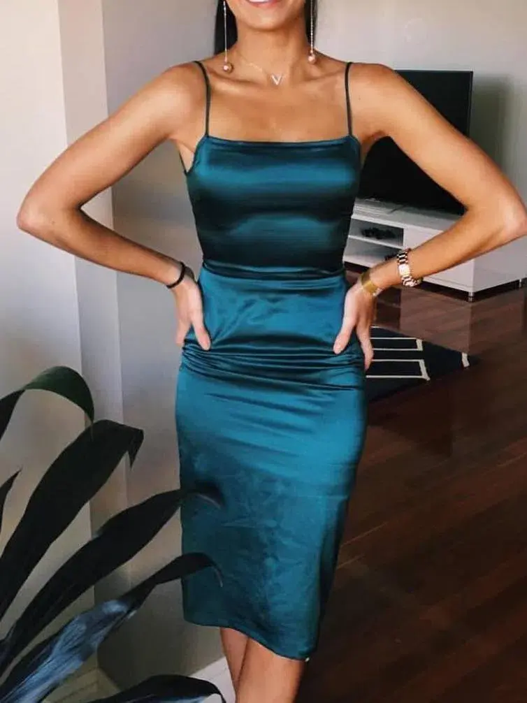 Maurie & Eve Apache Dress Green Size 10 for rent on The Volte - main image