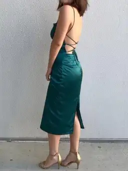 Maurie & Eve Apache Dress Green Size 10 for rent on The Volte - image 6