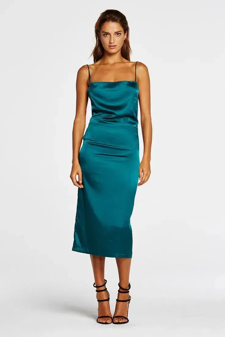 Maurie & Eve Apache Dress Green Size 10 for rent on The Volte - main image