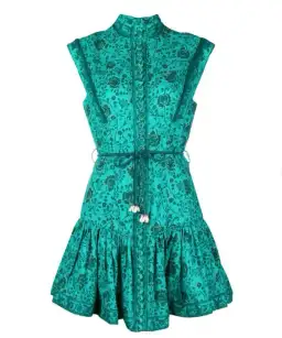 Zimmermann Lulu Panelled Flip Mini Dress Jade Floral Size 2 / AU 12 for rent on The Volte - image 4