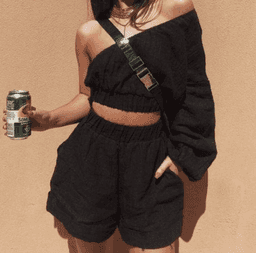 Natalie Rolt Bobbi Set in Black Size 8 for rent on The Volte - image 1