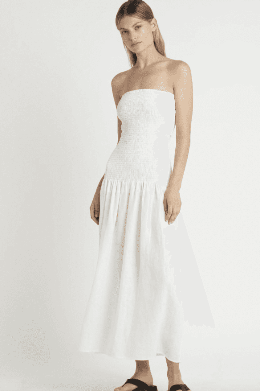 Sir The Label Madelyn Midi White Size 1 | AU 8 for rent on The Volte - main image