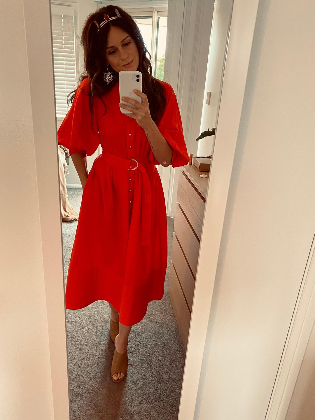 Sheike Piper Dress in Watermelon for rent on The Volte - main image