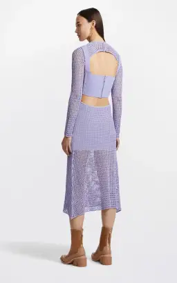 Dion Lee Stirrup crochet Dress - Lilac for rent on The Volte - image 2