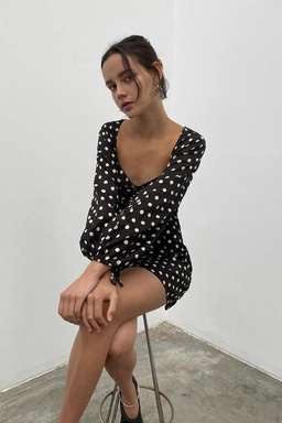 Hansen & Gretel Kateryna Dress Polka Dot Print Size 6 for rent on The Volte - image 5