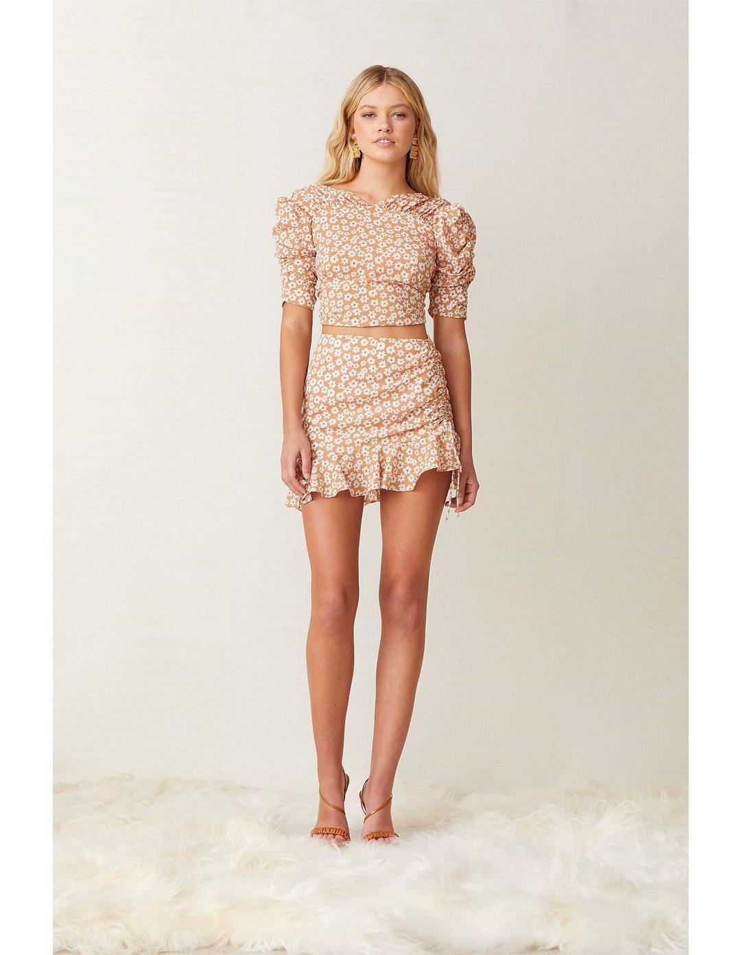 Bec & Bridge Zoe Wrap Top Orange Size 8 for rent on The Volte - main image