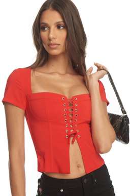 I. AM. GIA Evita Top Red Size M for rent on The Volte - image 3