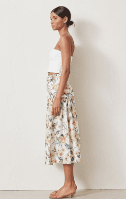 Bec & Bridge Fleurette Midi Skirt Print Size 6 for rent on The Volte - image 3