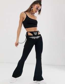 I.AM.GIA O Mighty Tribal G-String Flare Pants Black Size Medium / AU 10 for rent on The Volte - image 3