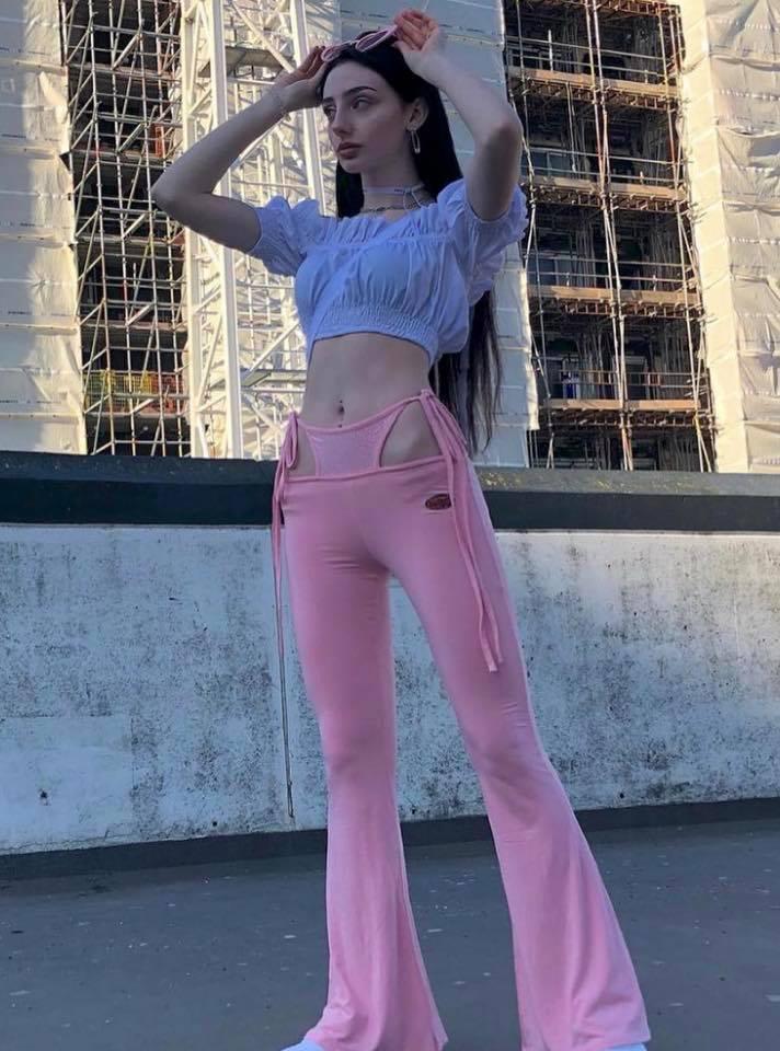 I.AM.GIA O Mighty OG G-String Flare Pants Pink Size / AU 8 for rent on The Volte - main image