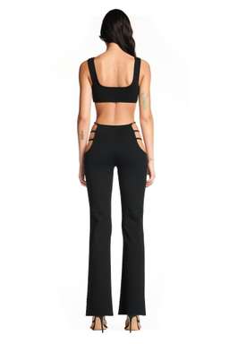 I. AM. GIA Lucid Crop Top & Pants Set Black Size XXS for rent on The Volte - image 2