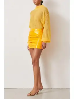 Bec & Bridge Citrus City Mini Skirt Tangerine Size AU 6 for rent on The Volte - image 2