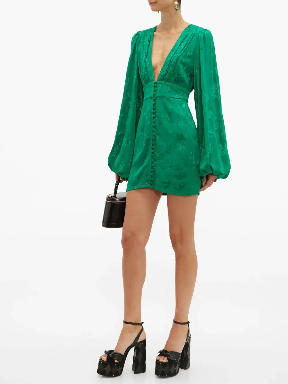 Rat & Boa Isabella Dress Green Size 14 for rent on The Volte - main image