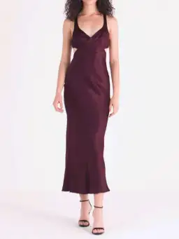 BEC AND BRIDGE CAROLINE CUT OUT DRESS PLUM for rent on The Volte - image 3