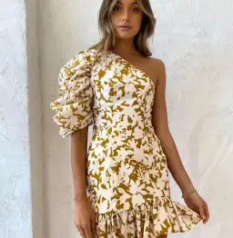 ACLER - Dana Dress in Sienna Shadow for rent on The Volte - image 4