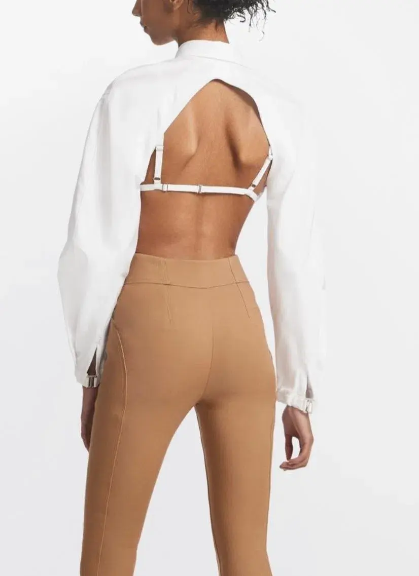 Dion Lee E-Hook Bra Shirt White Size 6 for rent on The Volte - main image