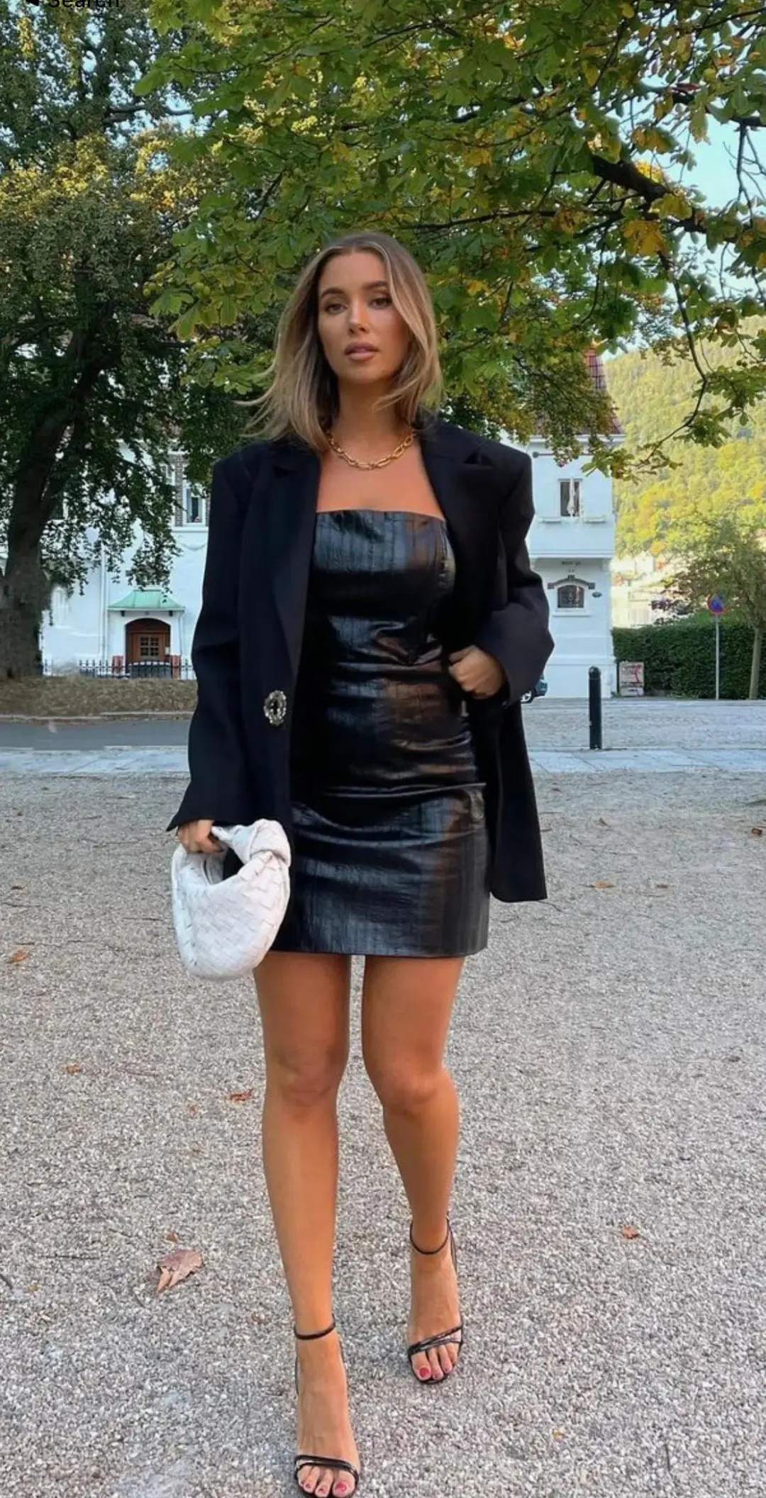 Rotate by Berger Christensen Herla strapless snake effect vegan leather mini dress- 38 for rent on The Volte - main image