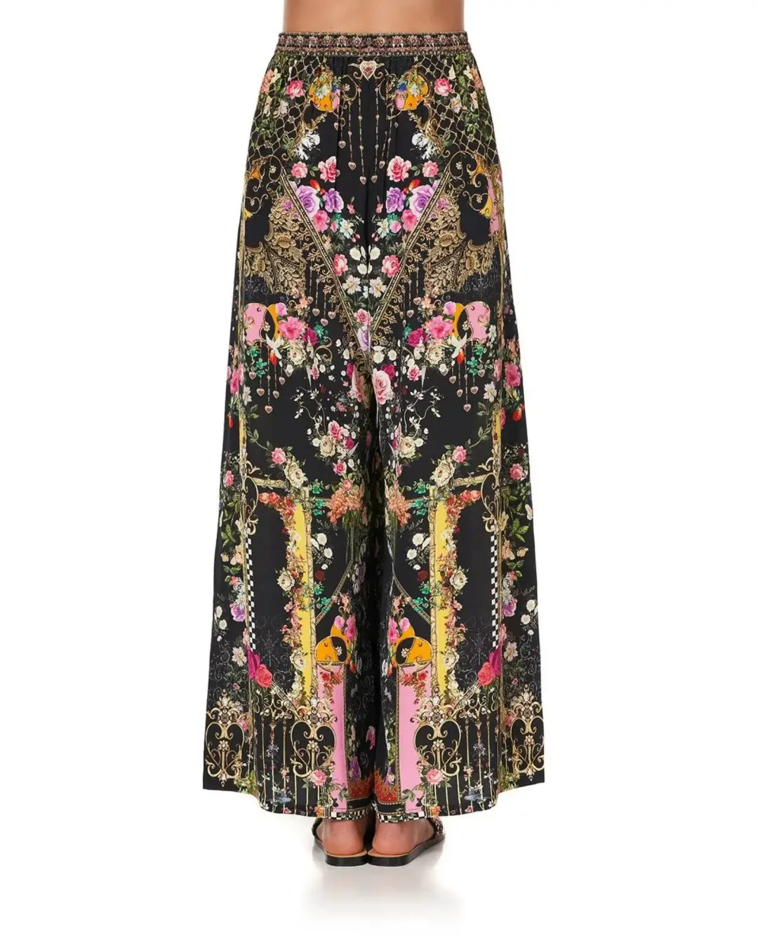 Camilla Wide Leg Trouser With Front Pockets Print Size XS / AU 6 for rent on The Volte - main image