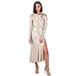 Bec and Bridge Kaia Long Sleeve Dress Cream Size 10