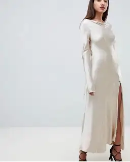 Bec and Bridge Kaia Long Sleeve Dress Cream Size 10