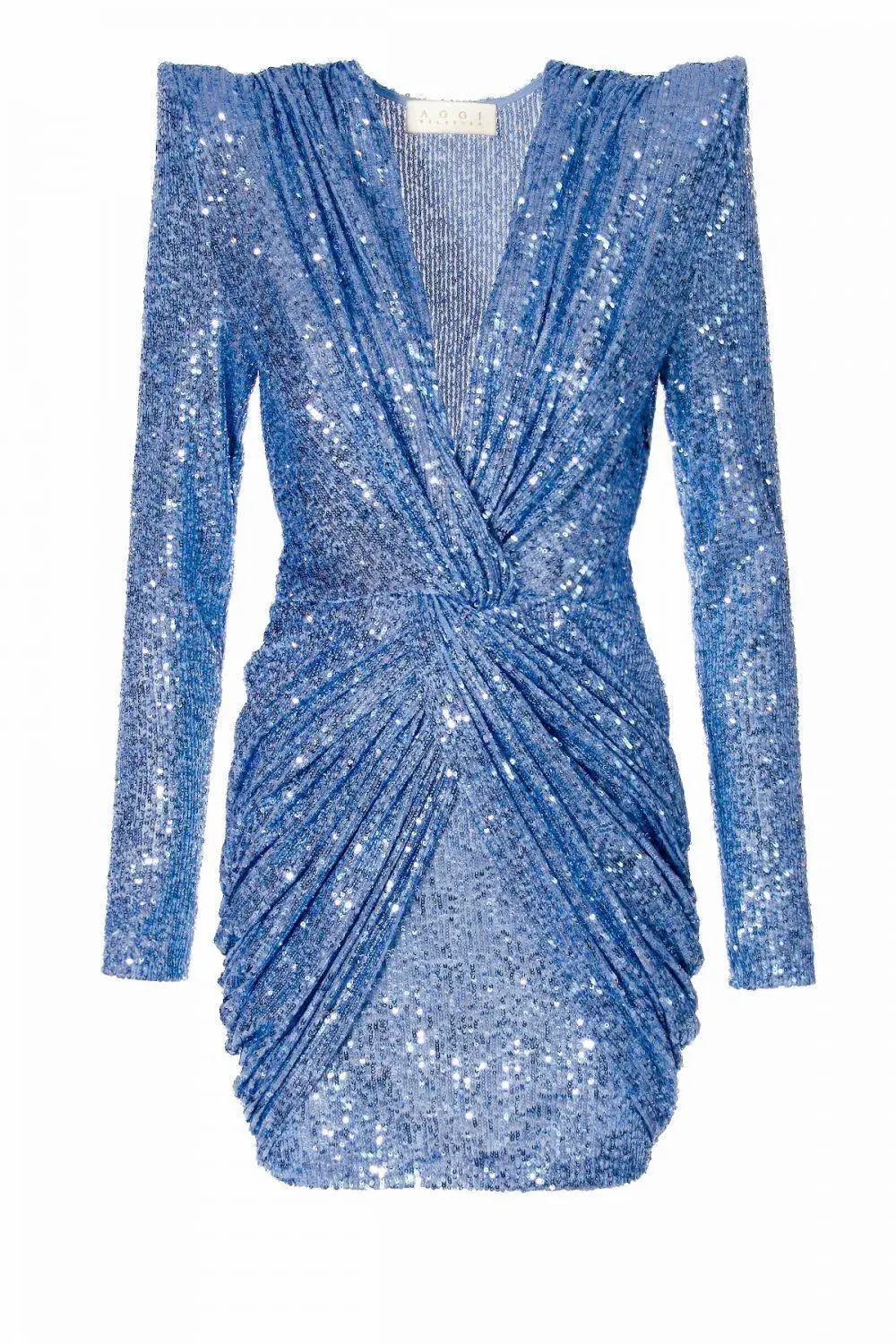 AGGI Sukienka Jennifer illusion blue dress for rent on The Volte - main image