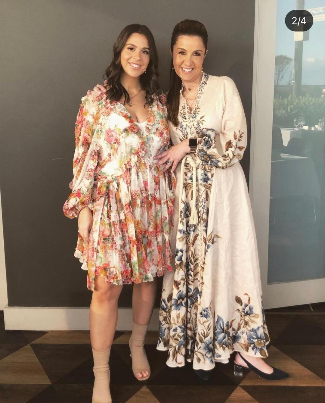 Zimmermann Mae Floral Frill Billow Mini Dress Size 3 for rent on The Volte - main image