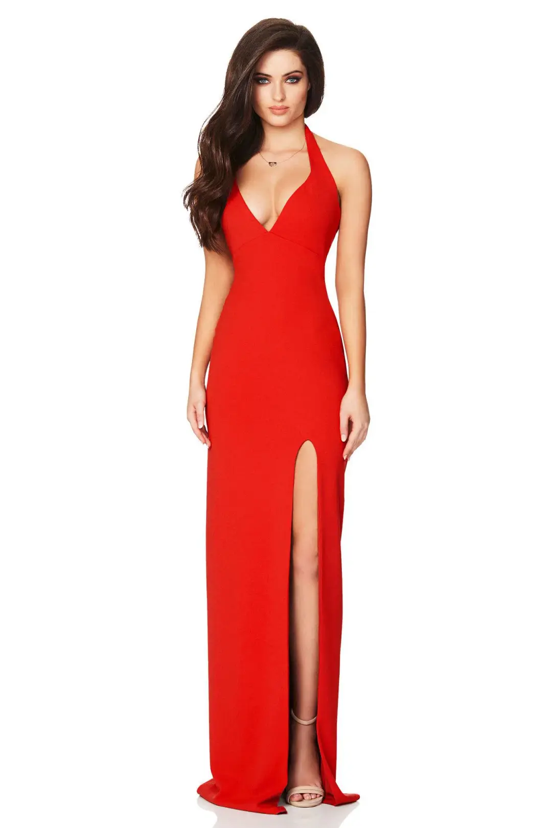Red Medea Gown Size 10 for rent on The Volte - main image