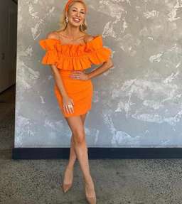 Mossman The Curious Mini Dress Orange Size 12 for rent on The Volte - image 5