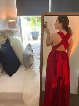 Wrap Ball Gown Dress for rent on The Volte - image 4