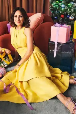 Aje Yellow Caliente Tiered Cut Out Dress Size 10 for rent on The Volte - image 2