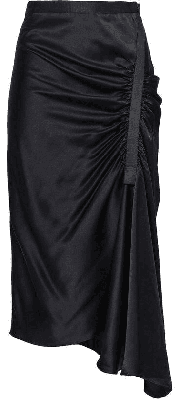 Christopher Esber Incline Taped Gathered Skirt Black Size 8 for rent on The Volte - main image