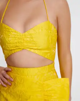 Derma Department Paloma Dress Yellow Size 8 for rent on The Volte - image 4