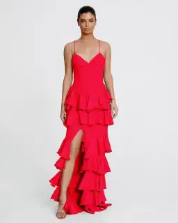 Derma Department Barcelona Maxi Dress Red Size 12 for rent on The Volte - image 1