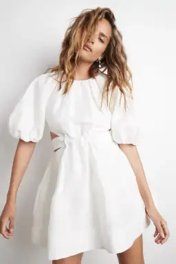 Aje Psychedelia Cut Out Mini Dress White Size 6 for rent on The Volte - image 2