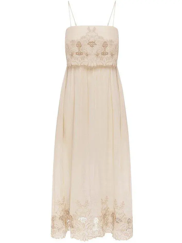 Alice McCall Donatello Midi Dress Panacotta Size 10 for rent on The Volte - main image