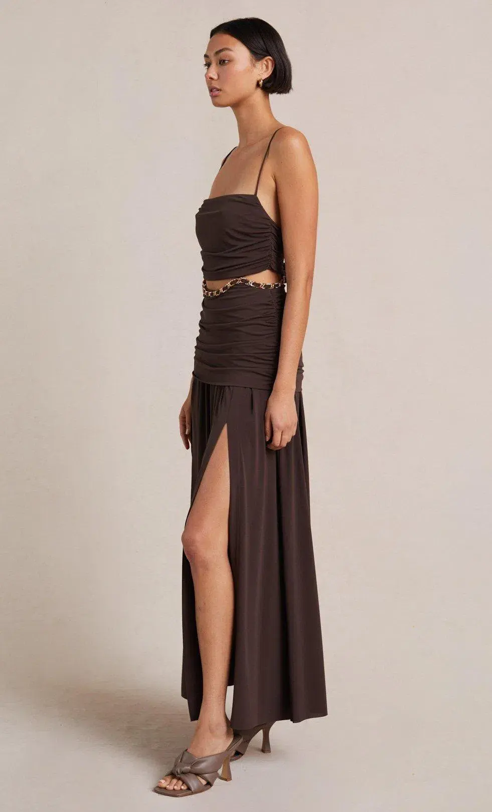 Bec & Bridge Joelene Maxi Dress Brown Size XS - Image 2